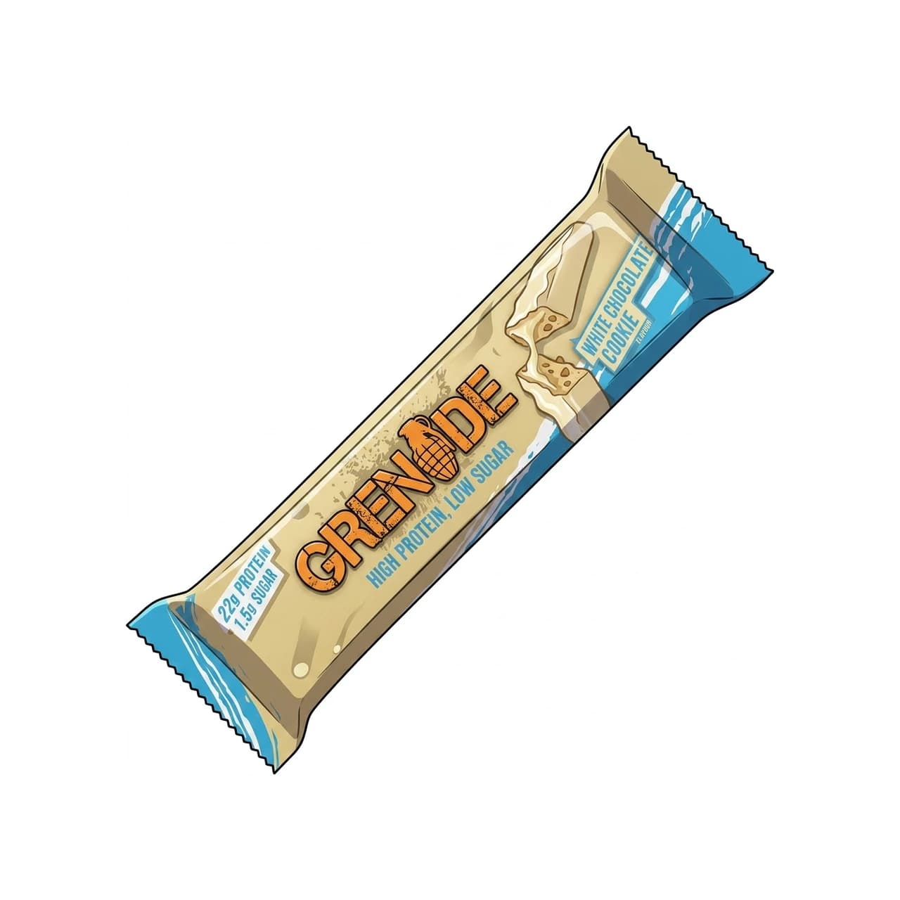Verpackung Grenade Carb Killa White Chocolate Cookie Riegel, 60 g