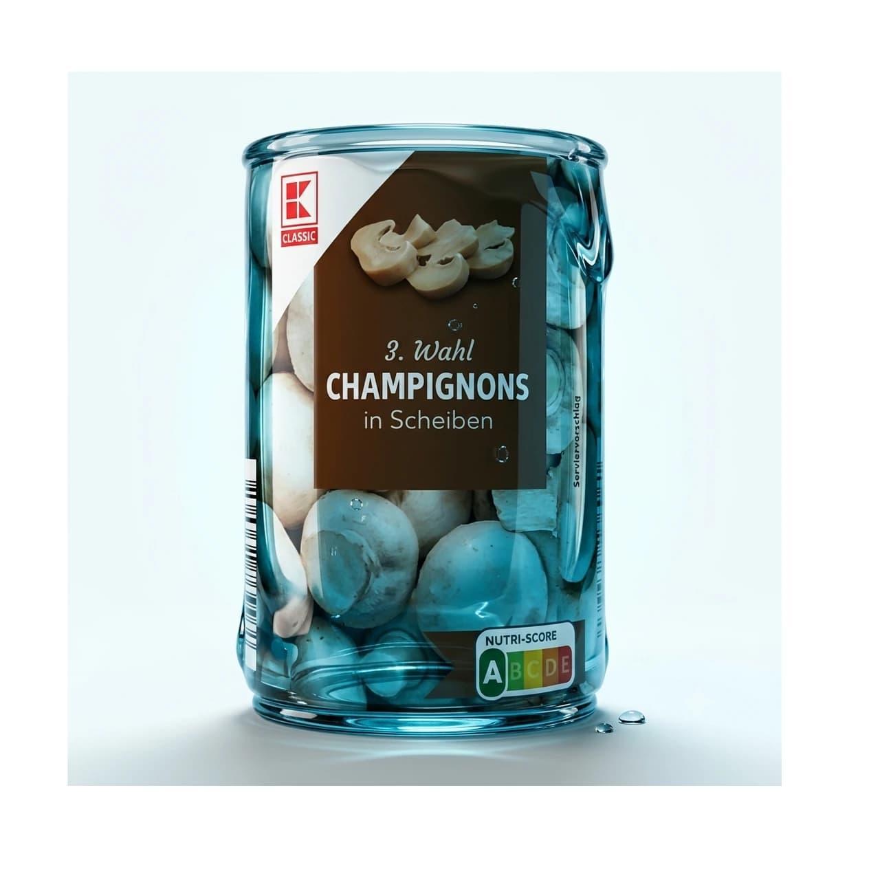 K-Classic sliced mushrooms can, 170 g drained