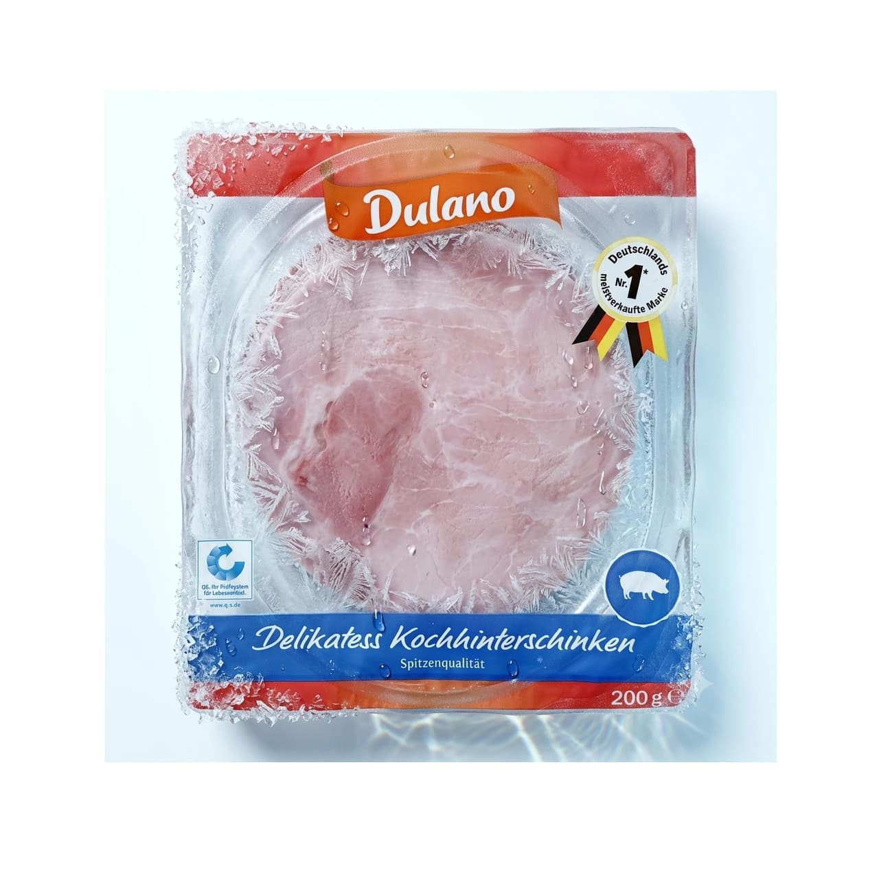 Packung Dulano Delikatess Kochhinterschinken, 200 g