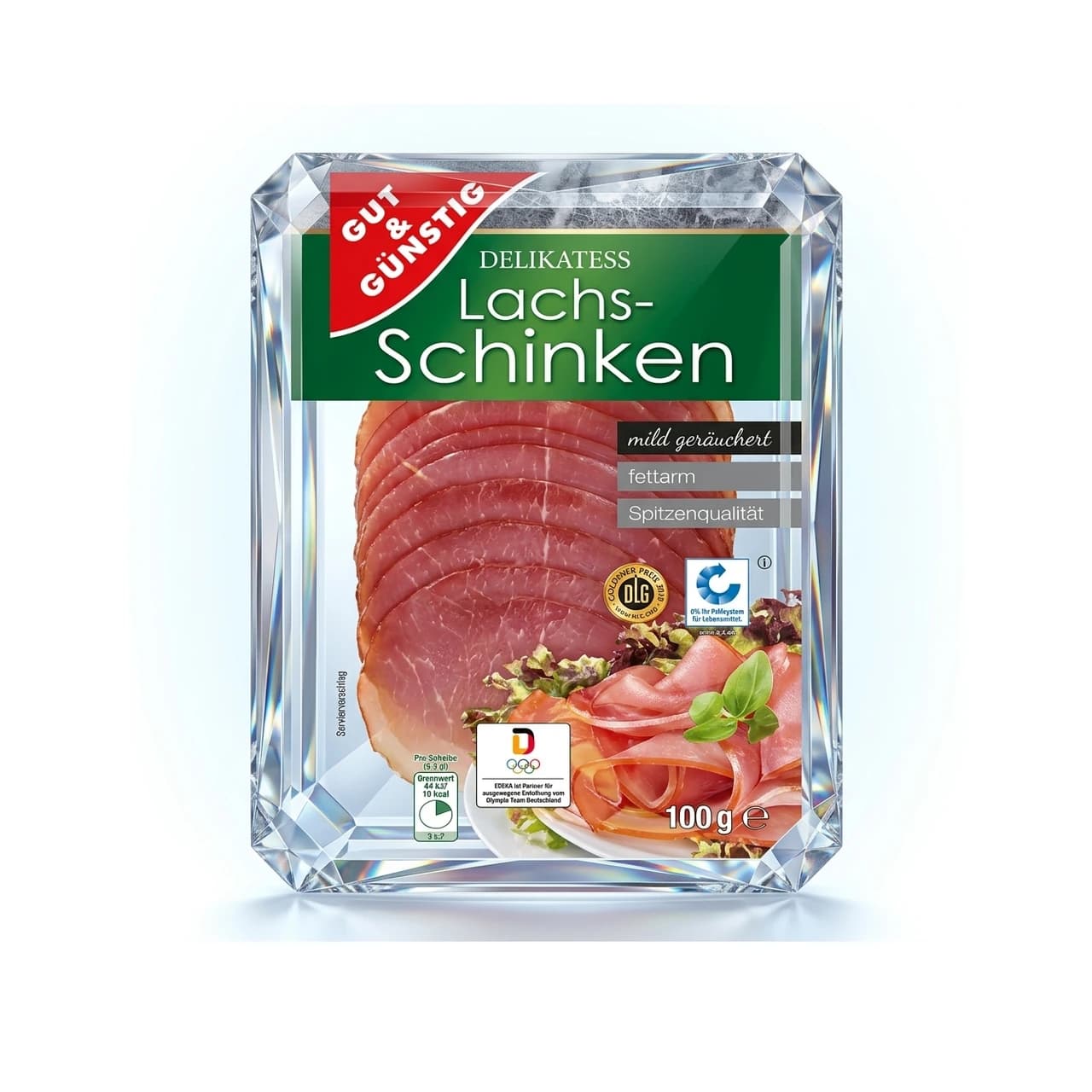 Gut & Günstig cured pork loin pack, 100 g