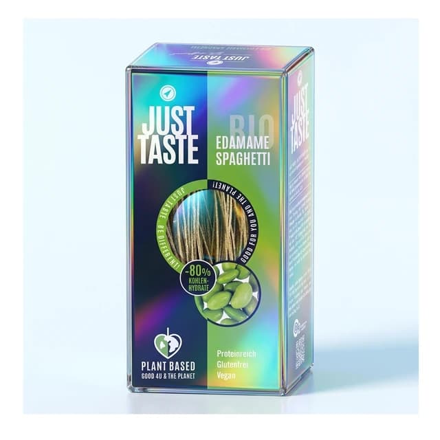 Box of Just Taste Bio Edamame Spaghetti, 250 g