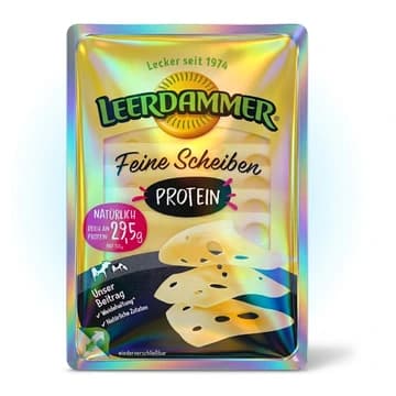 Packung Leerdammer Feine Scheiben Protein, 100 g