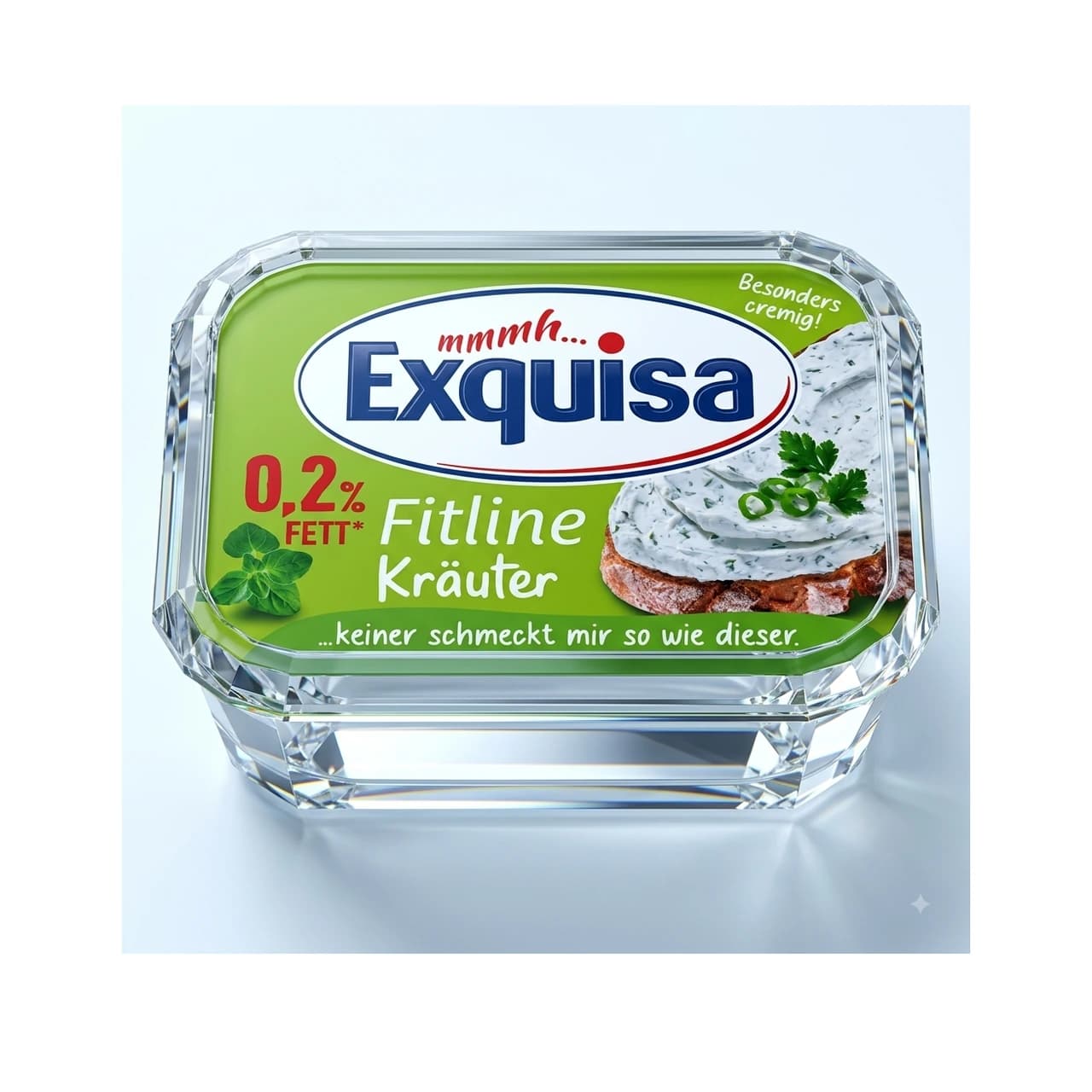 Becher Exquisa Fitline Kräuter Frischkäse 0,2 % Fett, 200 g