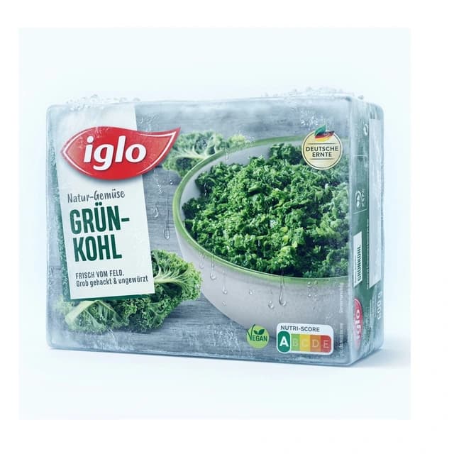 iglo Chopped Kale pack, 600 g