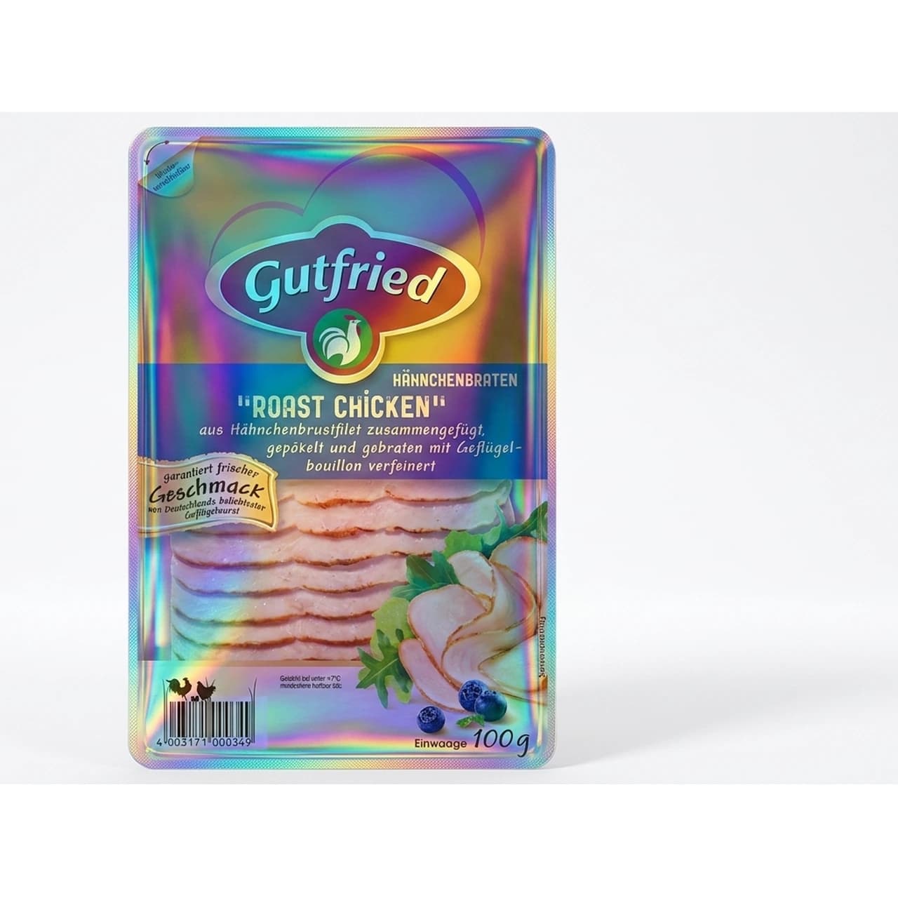 Packung Gutfried Hähnchenbraten Roast Chicken, 100 g