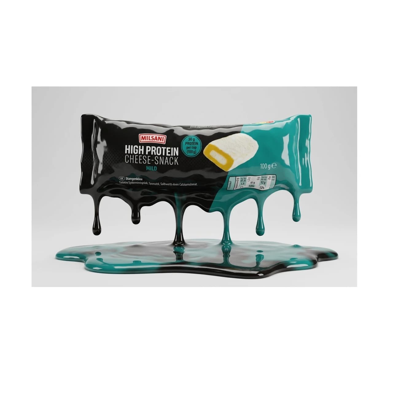 Packung Milsani High Protein Cheese-Snack Mild, 100 g