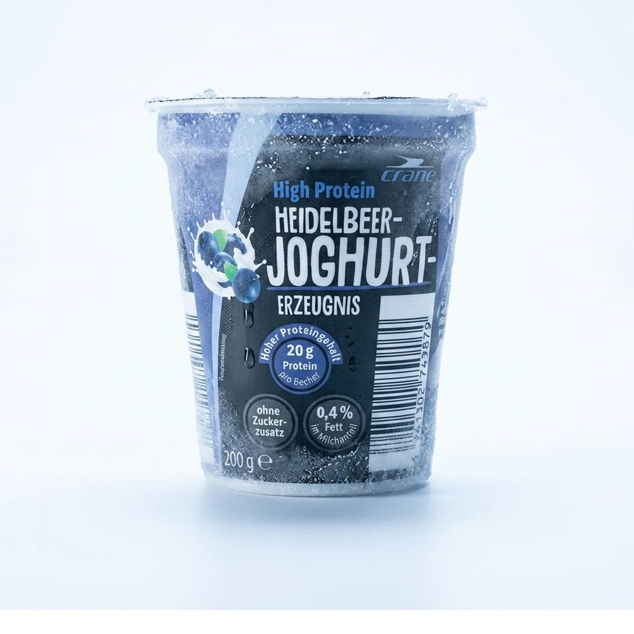 Becher crane High Protein Heidelbeer-Joghurt-Erzeugnis, 200 g