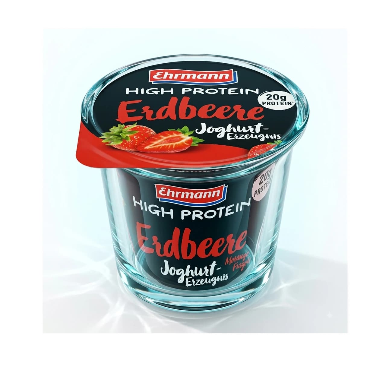 Becher Ehrmann High Protein Joghurt Erdbeere, 200 g