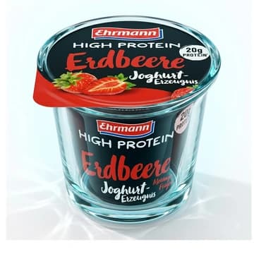 Becher Ehrmann High Protein Joghurt Erdbeere, 200 g