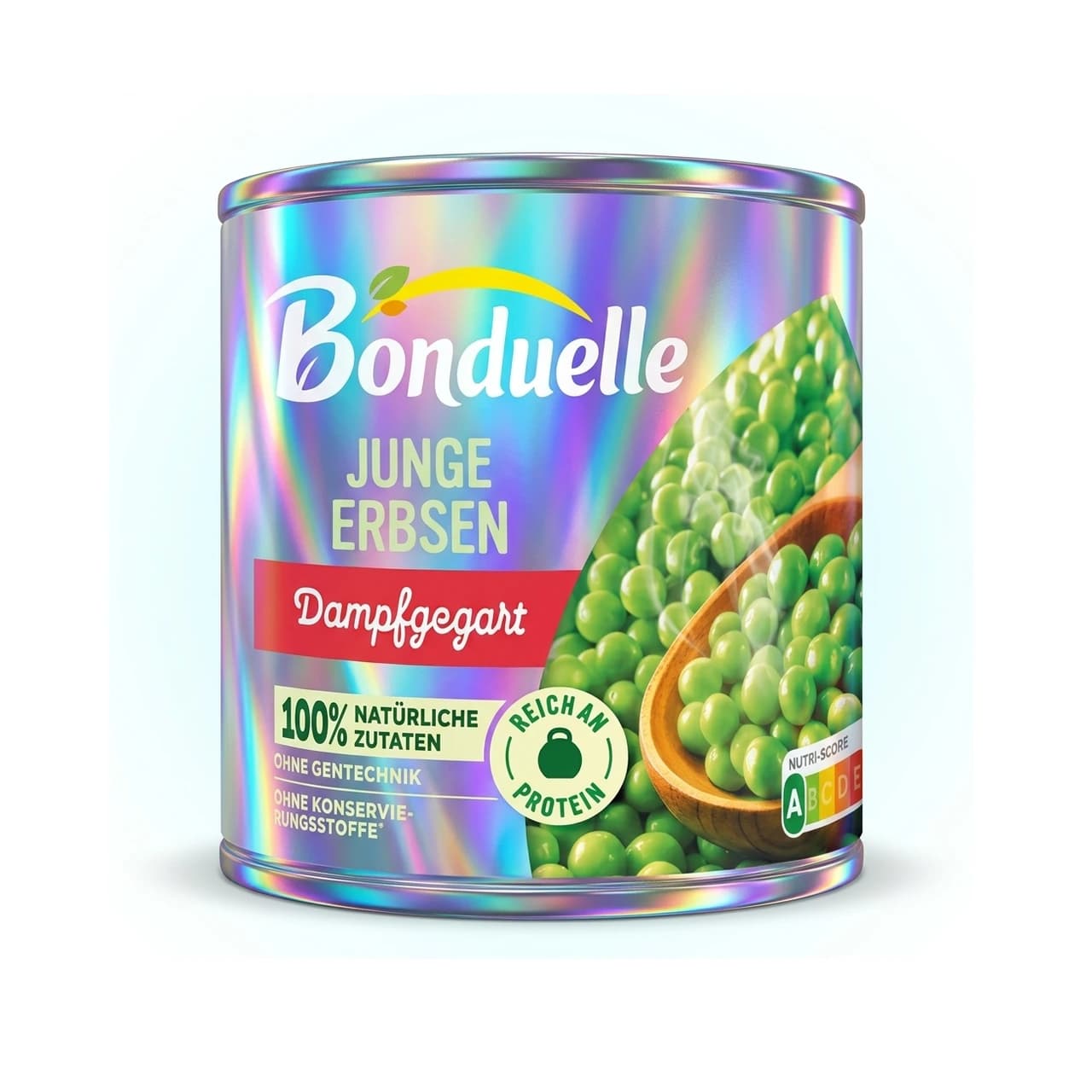 Bonduelle steam-cooked young peas can, 425 ml