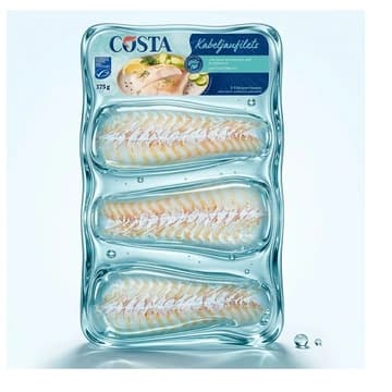 Packung COSTA Kabeljaufilets mit 3 Filetportionen, 375 g