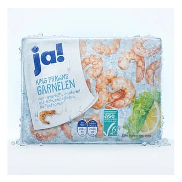Packung ja! King Prawns Garnelen tiefgekühlt