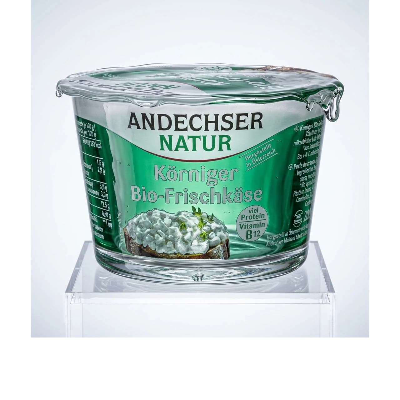 Becher Andechser Natur Körniger Bio-Frischkäse, 200 g