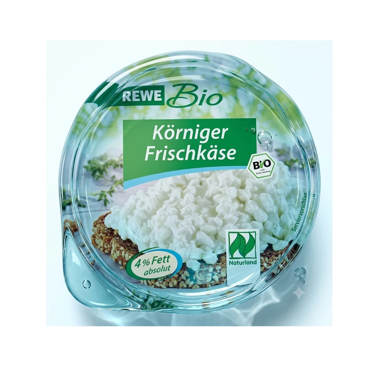 Becher REWE Bio Körniger Frischkäse, 200 g