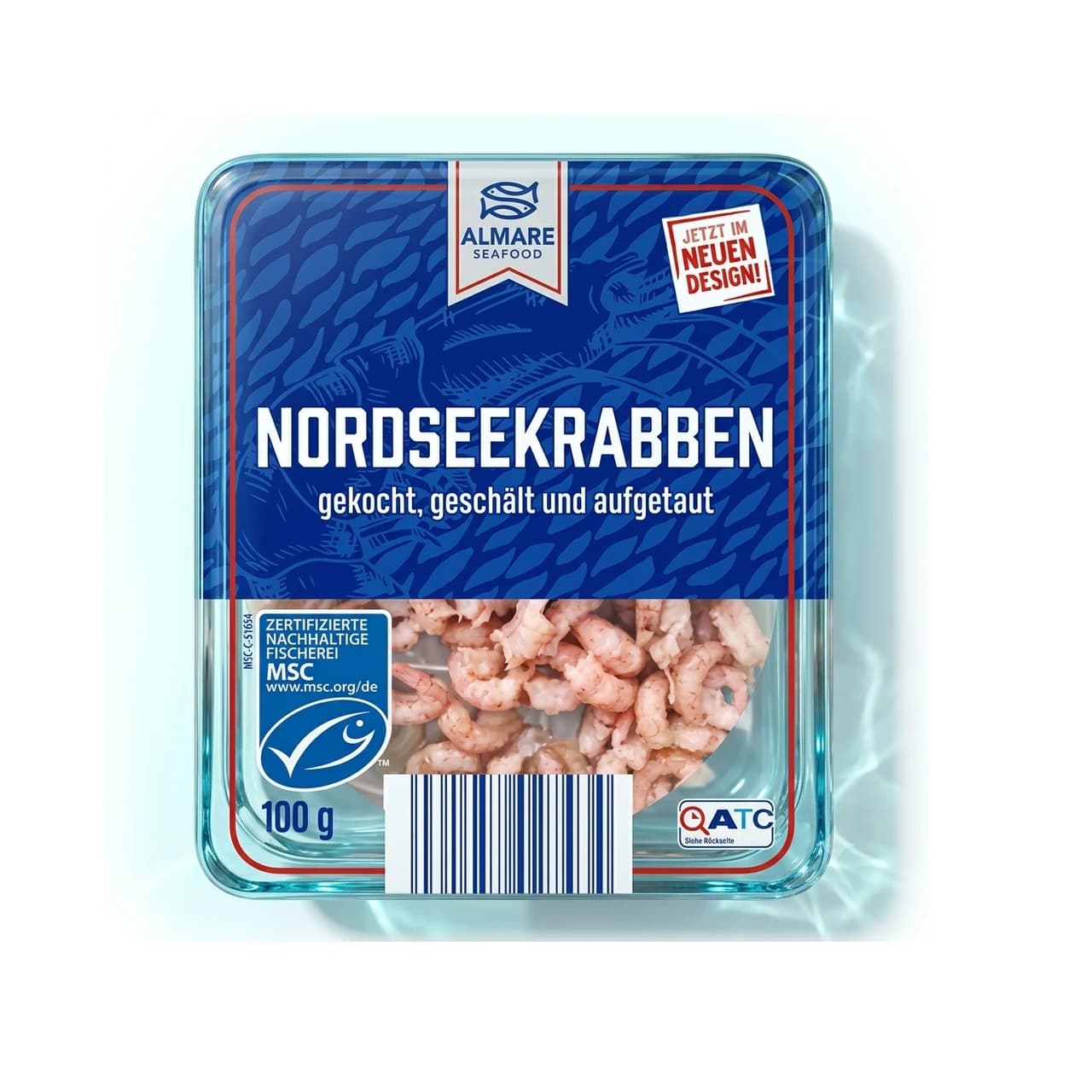 Schale Almare Seafood Nordseekrabben, 100 g