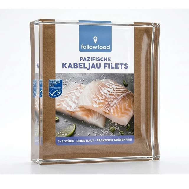 followfood Pacific Cod Fillets pack, 320 g