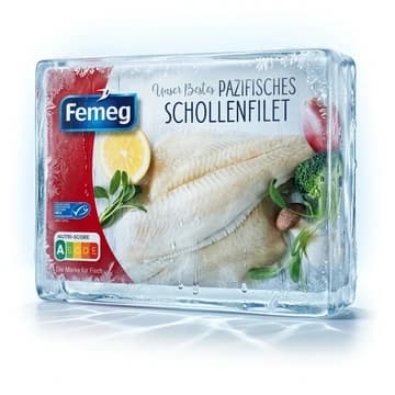 Packung Femeg MSC Pazifisches Schollenfilet natur, 450 g