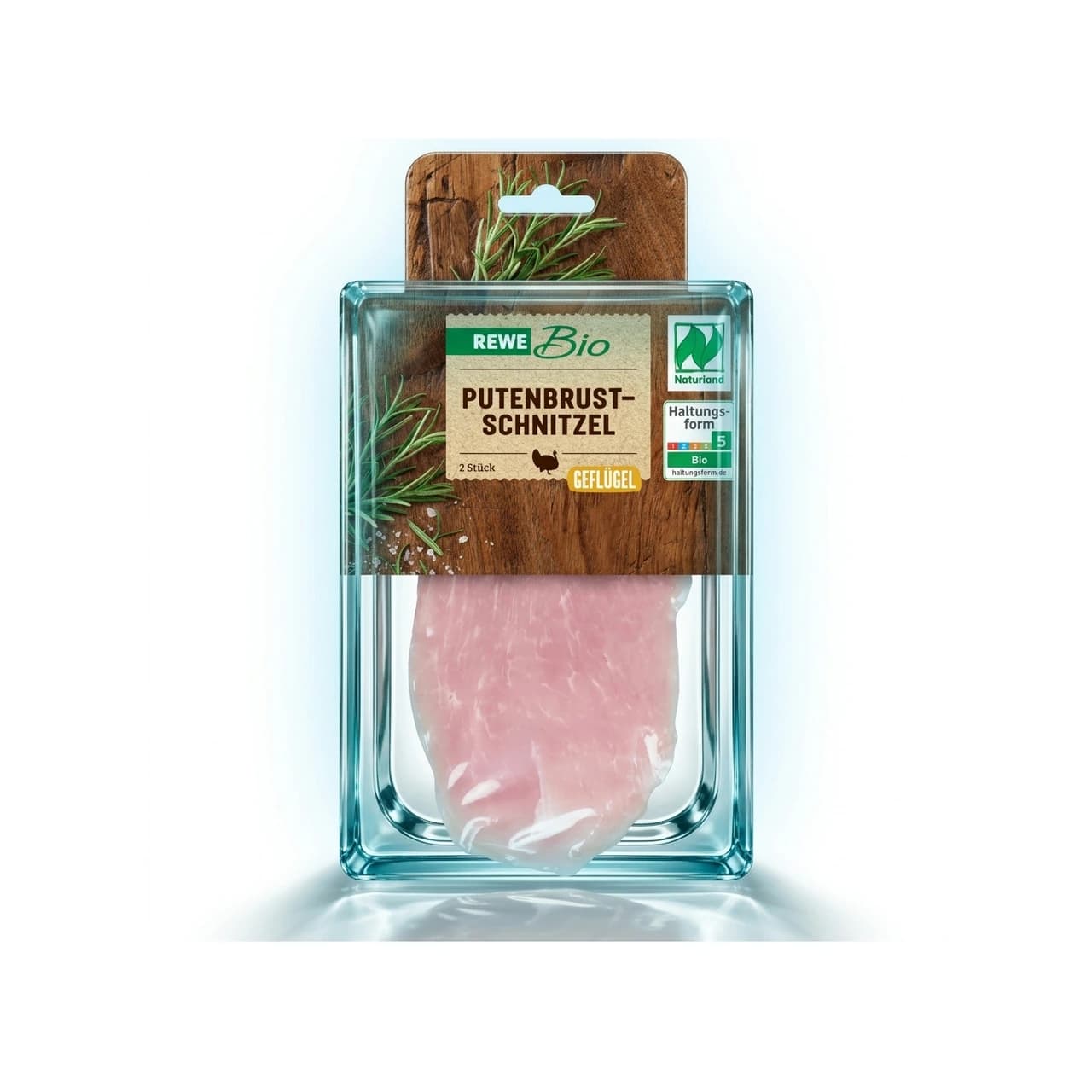 Packung REWE Bio Putenschnitzel, 2 Stück