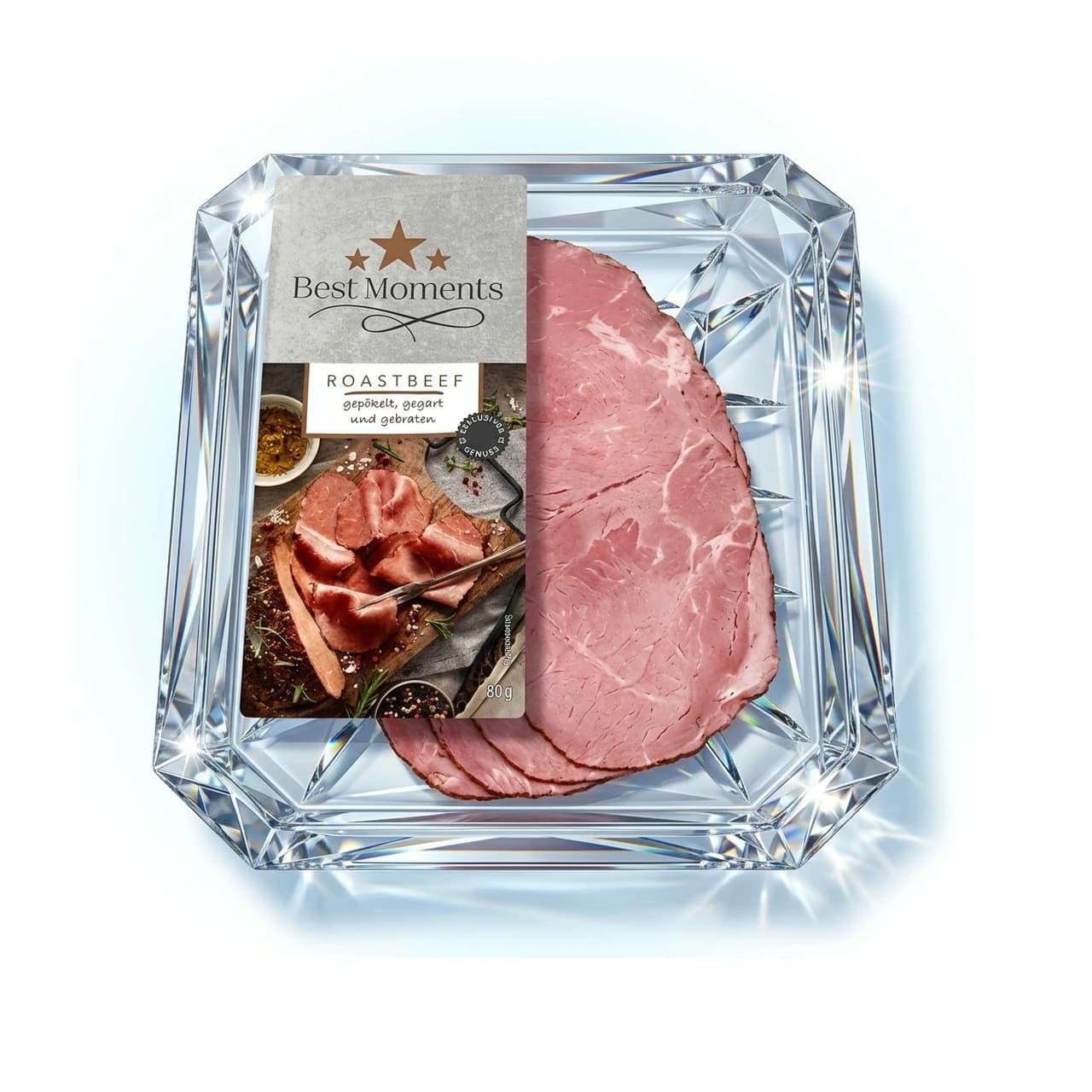 Best Moments sliced roast beef pack, 80 g