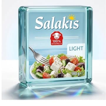 Packung Salakis Schafskäse Light, 180 g
