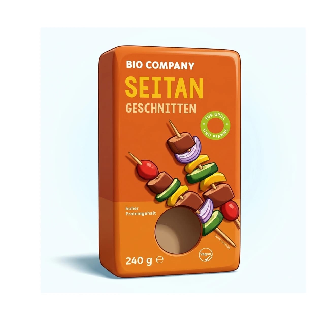Packung BIO COMPANY Seitan geschnitten, 240 g