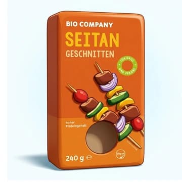 Packung BIO COMPANY Seitan geschnitten, 240 g