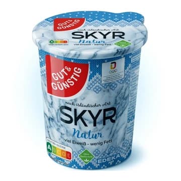 Becher Gut & Guenstig Skyr nach islaendischer Art Natur, 500 g