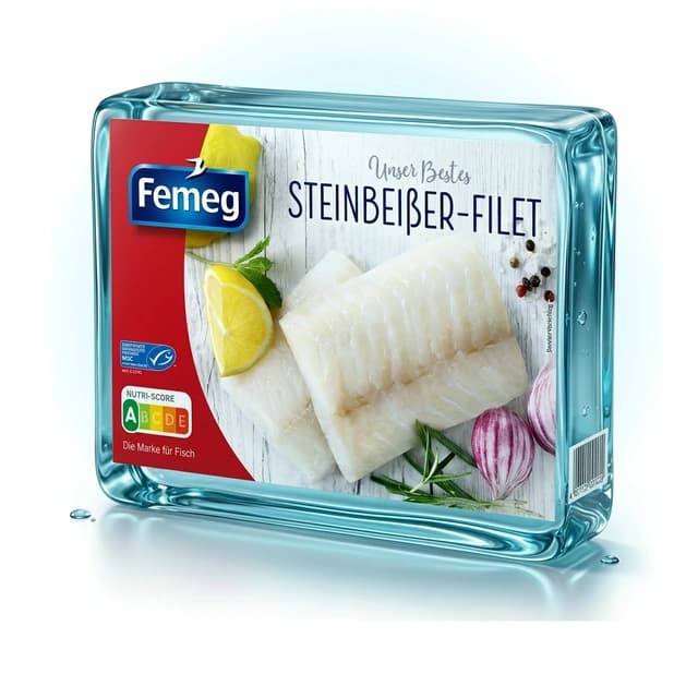 Femeg MSC wolffish fillet pack, 250 g