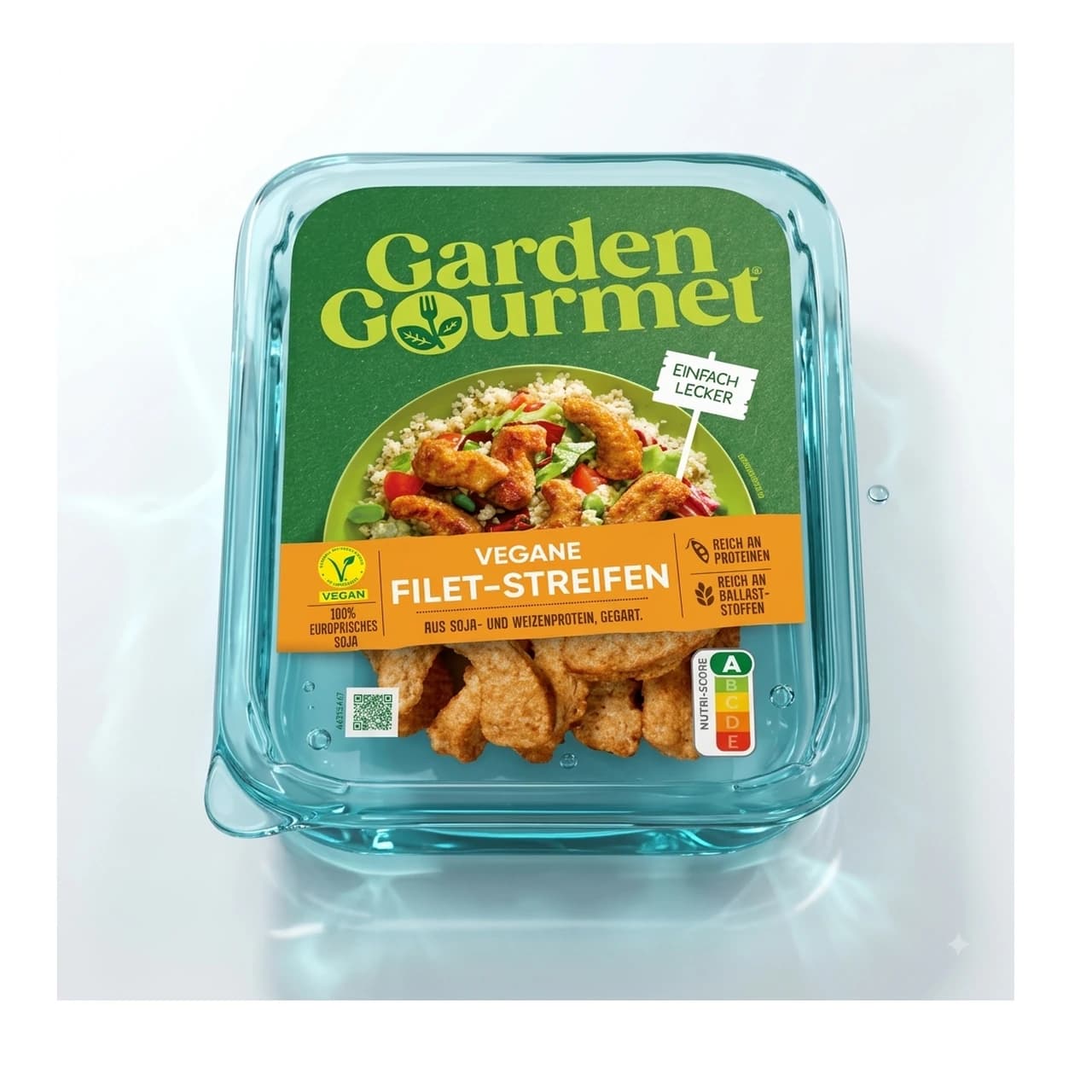 Schale Garden Gourmet Vegane Filet-Streifen, 175 g