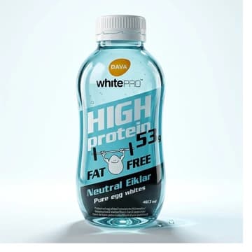Flasche DAVA whitePRO High Protein Neutral Eiklar, 483 ml